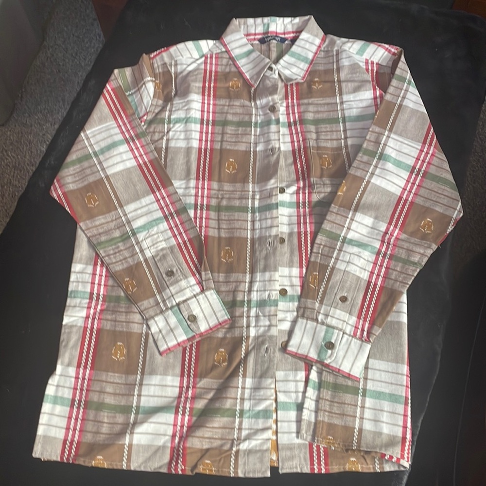 Gingerbread button down